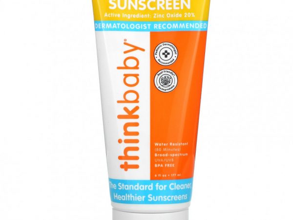Think, Thinkbaby, солнцезащитный крем, фактор защиты SPF 50+, 6 жидк. унц. (177 мл)