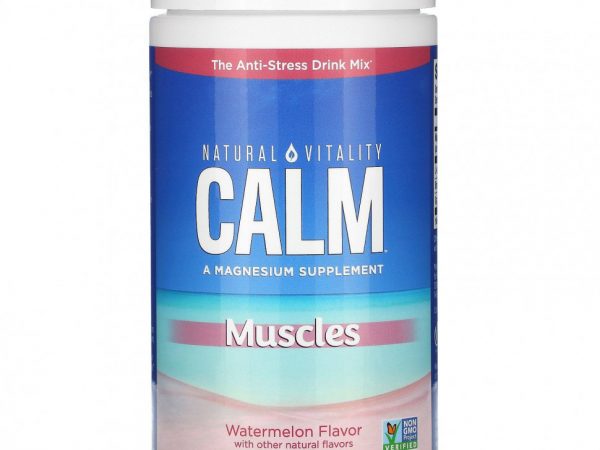 Natural Vitality, Calm, Muscles, вкус арбуза, 6 унций (170 г)
