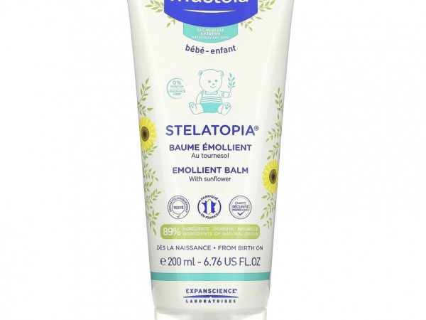 Mustela, Stelatopia, смягчающий бальзам с подсолнечником, 6,76 жидких унций (200 мл)