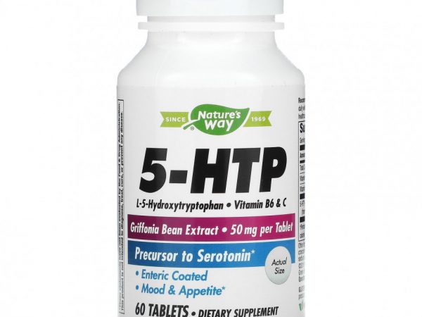 Nature's Way, 5-HTP, 50 мг, 60 таблеток