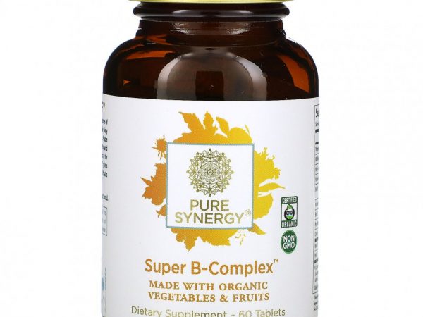 Pure Synergy, Organic Super B-Complex, 60 таблеток
