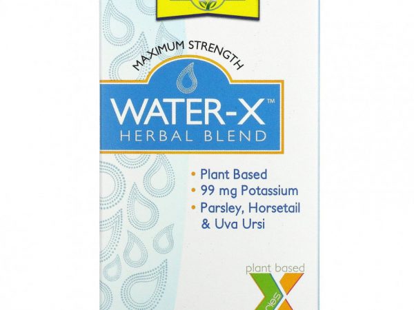 Natural Balance, Water-X, травяная смесь, максимальная эффективность, 60 растительных капсул