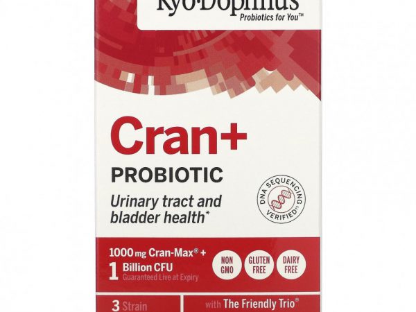 Kyolic, Kyo-Dophilus, журавль + пробиотик, 60 капсул