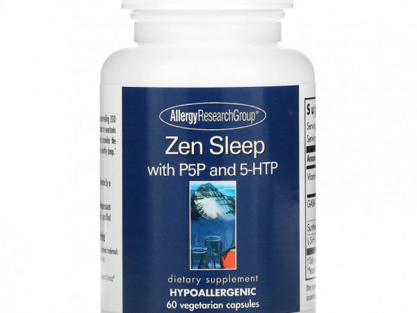 Allergy Research Group, Снотворное Zen Sleep с P5P и 5-HTP, 60 вегетарианских капсул