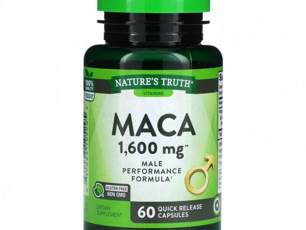 Nature's Truth, Мака, 1600 мг, 60 капсул быстрого действия