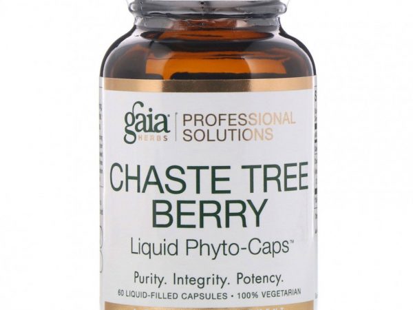 Gaia Herbs Professional Solutions, Ягоды витекса священного, 60 капсул, заполненных жидкостью