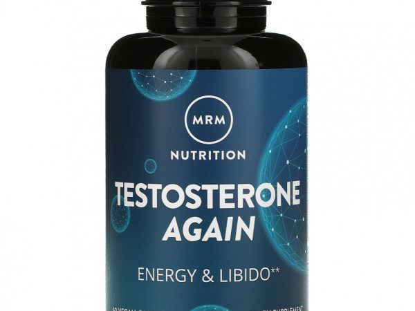 MRM, Testosterone Again, энергия и либидо, 60 веганских капсул