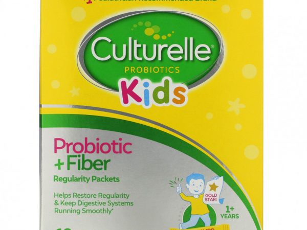 Culturelle, пробиотики с клетчаткой для нормальной работы кишечника, для детей от 1 года, без ароматизаторов, 60 порционных пакетов