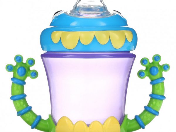 Nuby, iMonster Grip N 'Sip Cup, от 4 месяцев, 210 мл (7 унций)