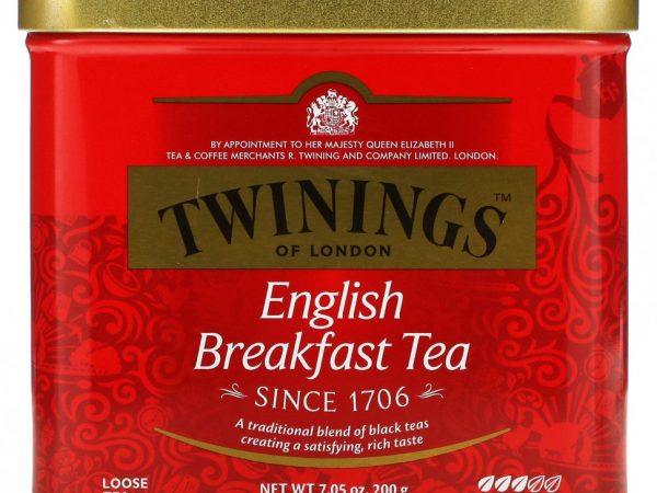 Twinings, «Английский завтрак», рассыпной чай, 200 г (7,05 унции)
