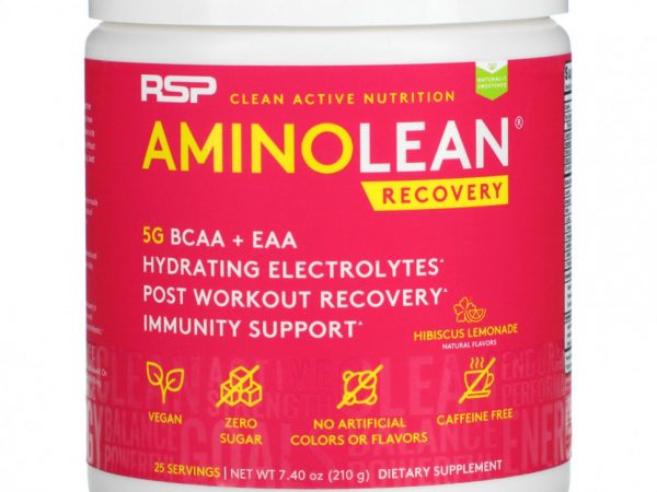 RSP Nutrition, AminoLean Recovery, лимонад из гибискуса, 210 г (7,40 унции)
