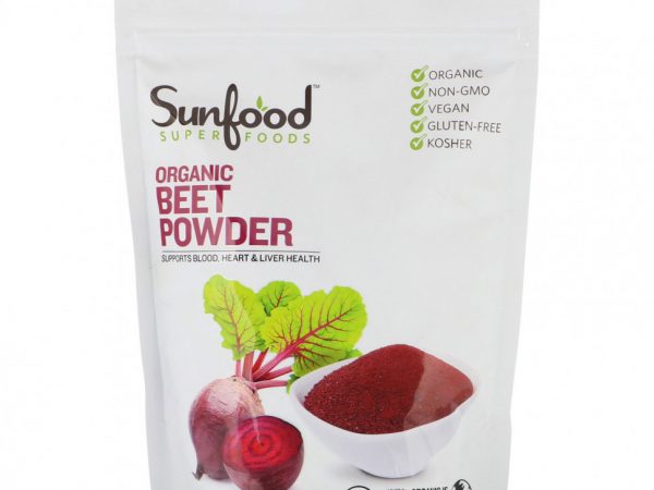 Sunfood, Органический свекольный порошок, 227 г (8 унций)