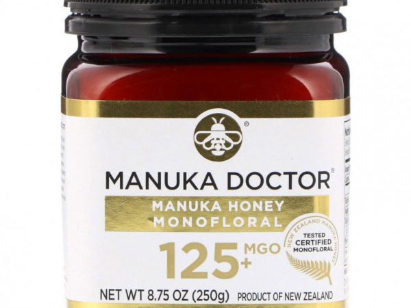 Manuka Doctor, монофлорный мед манука, MGO 125+, 250 г (8,75 унции)