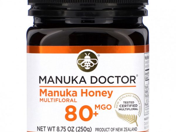 Manuka Doctor, мед манука из разнотравья, MGO 80+, 250 г (8,75 унции)