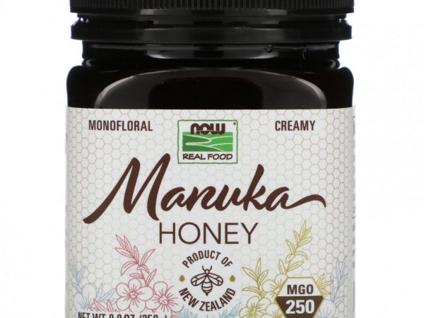 NOW Foods, Real Food, мед манука, MGO 250, 250 г (8,8 унции)