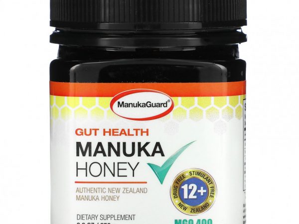 ManukaGuard, Gut Health, мед манука, 400 MGO, 250 г (8,8 унции)