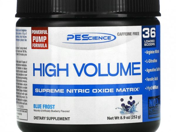 PEScience, High Volume, Supreme Nitric Oxide Matrix, Blue Frost, 252 г (8,9 унции)
