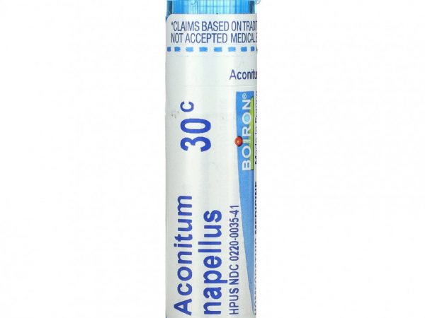 Boiron, Single Remedies, Аконит клобучковый, 30C, прибл. 80 гранул