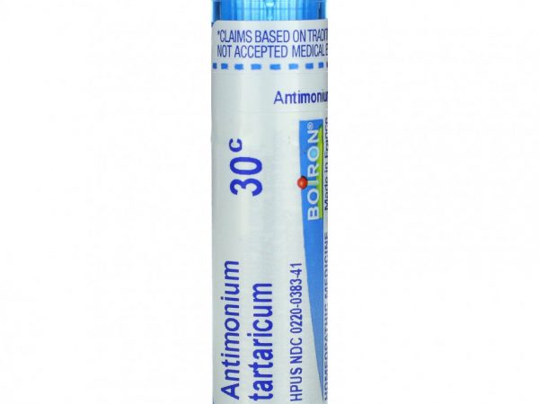 Boiron, Single Remedies, Антимониум тартарикум, 30C, прибл. 80 гранул