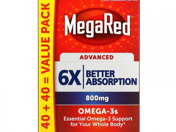 Schiff, MegaRed, улучшенный, 800 мг, 80 мягких таблеток