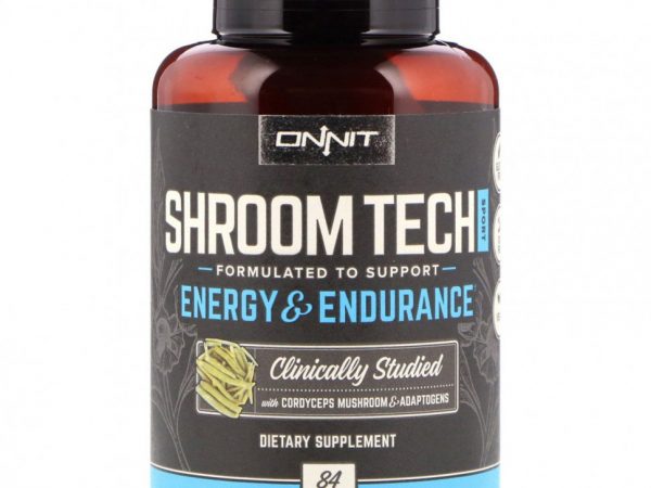 Onnit, Препарат Shroom Tech Sport, Energy Endurance, 84 капсулы