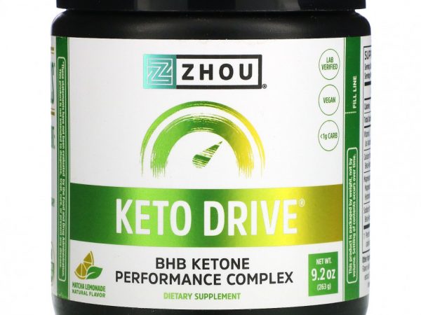 Zhou Nutrition, Keto Drive, лимонад с матча, 263 г (9,2 унции)