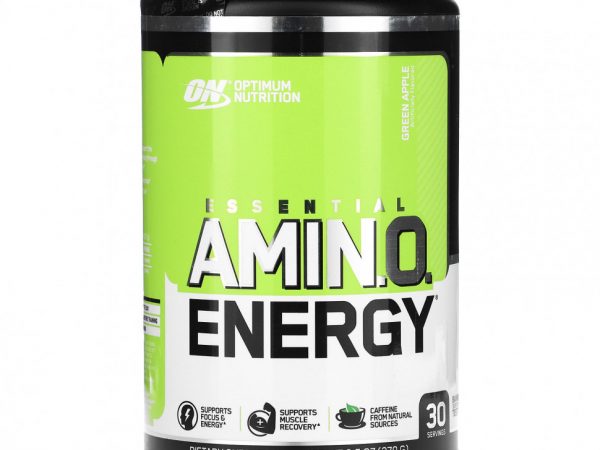 Optimum Nutrition, Essential Amino Energy, Green Apple, 0.6 lbs, 30 servings