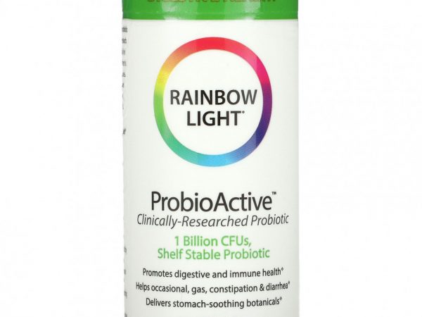 Rainbow Light, ProbioActive, формула на основе продуктов питания, 90 капсул быстрого высвобождения