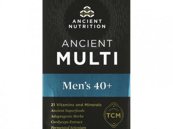 Dr. Axe / Ancient Nutrition, Ancient Multi, для мужчин от 40 лет, 90 капсул
