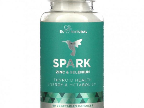Eu Natural, Spark, цинк и селен, 60 вегетарианских капсул