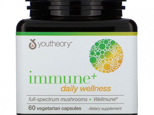 Youtheory, Immune + Daily Wellness, 60 вегетарианских капсул
