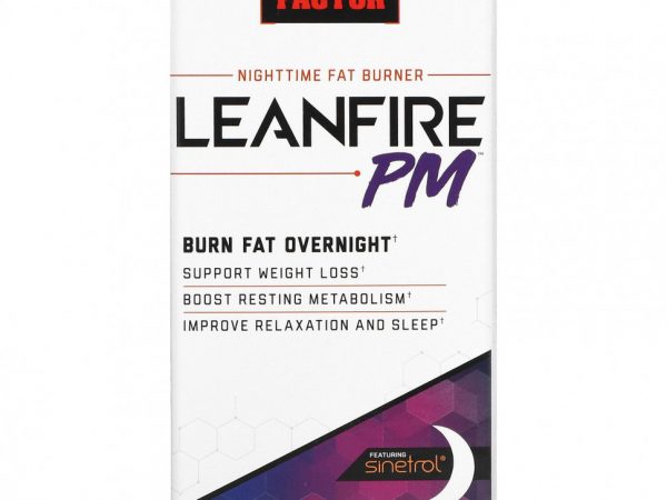 Force Factor, Nighttime Fat Burner, Leanfire PM, 60 растительных капсул