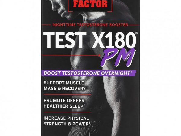 Force Factor, Test X180 PM, ночной бустер тестостерона, 120 таблеток