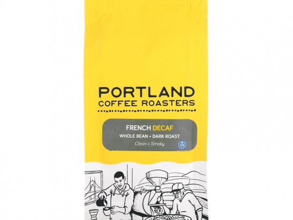 Portland Coffee Roasters, French Decaf, цельные бобы, темная обжарка, 340 г (12 унций)