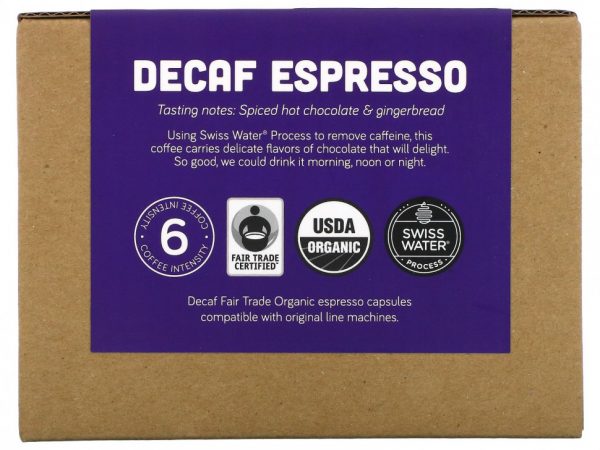 Portland Coffee Roasters, Кофе без кофеина, молотый обжаренный кофе, 30 капсул