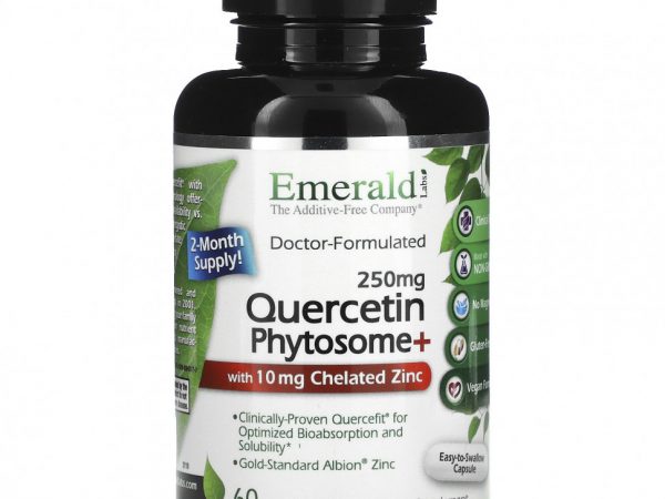 Emerald Laboratories, Quercetin Phytosome+, 250 mg, 60 Vegetable Caps