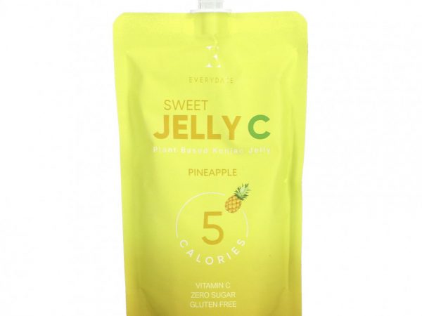 Everydaze, Sweet Jelly C, желейный напиток из конжака на растительной основе, ананас, 150 мл (5,02 жидк. Унции)