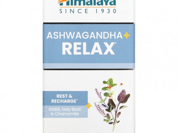 Himalaya, ашваганда, 60 мг, 60 вегетарианских капсул