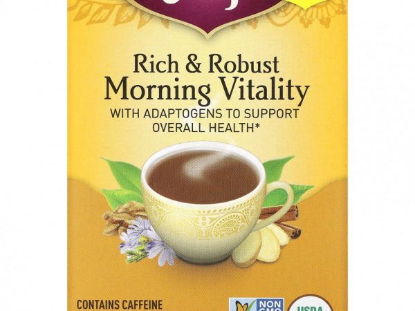 Yogi Tea, Rich & Robust Morning Vitaility, 16 чайных пакетиков, 36 г (1,27 унции)