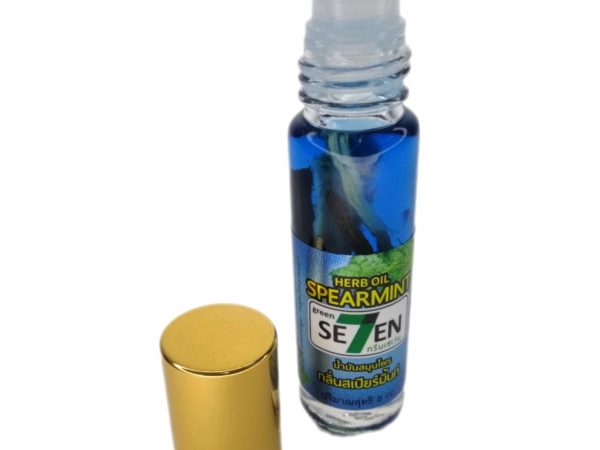 Бальзам тайский жидкий-ингалятор роликовый с Мятой Green Seven Spearmint Herb Oil