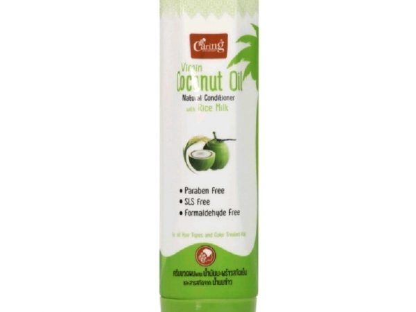 Кондиционер для волос с кокосовым маслом Caring Virgin Coconut Oil Natural Сonditioner With Rice Milk, 200 мл