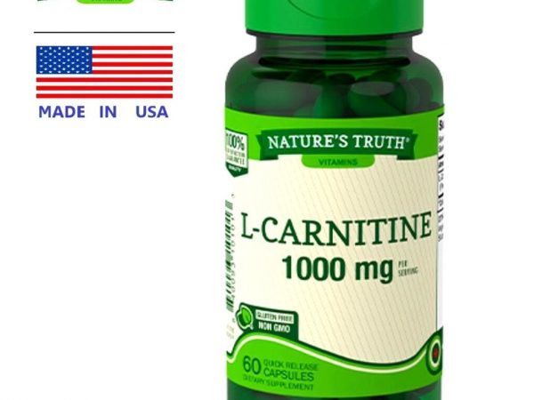 Л-Карнитин Тартрат Nature’s Truth L-Carnitine 1000 mg. 60 капсул США