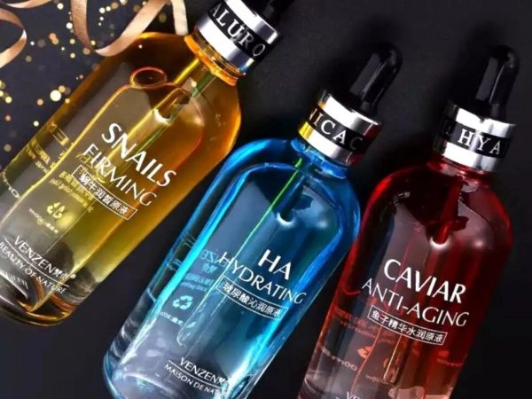 Набор сывороток для лица Venzen-HA Hydrating-Snails Firming-Caviar Anti-Aging, 100 мл+100 мл+100 мл. Таиланд