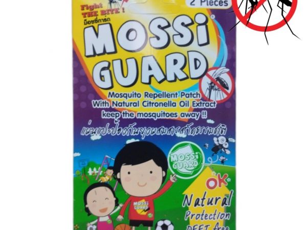 Наклейки от комаров для детей Mossi Guard Mosquito Repellent Patch – натуральная защита с экстрактом цитронеллы, 2 шт.