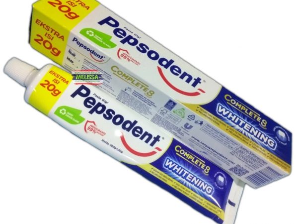 Отбеливающая зубная паста с цинком Pepsodent Whitening Complete 8 Actions, 210 гр.