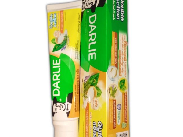 Тайская зубная отбеливающая паста Darlie Salt Herbal Fresh Double Action, 140 мл. Таиланд