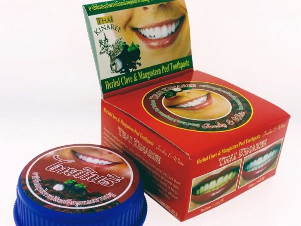 Thai Kinaree Mangosteen Peel  Clove Toothpaste / Зубная паста из кожуры мангостина и гвоздики отбеливающая