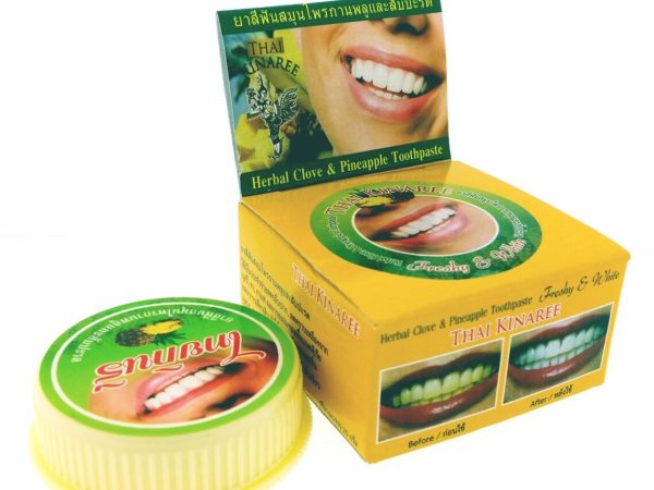 Thai Kinaree Pineapple Herbalize White Toothpaste / Ананасовая Зубная паста отбеливающая