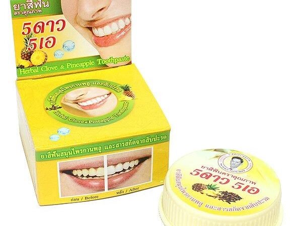 Зубная паста с экстрактом Ананаса 5 Star Herbal Clove  Pineapple Toothpaste, Таиланд