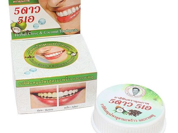 Зубная паста с экстрактом Кокоса и Гвоздики 5 Star Herbal Clove  Coconut Toothpaste, Таиланд